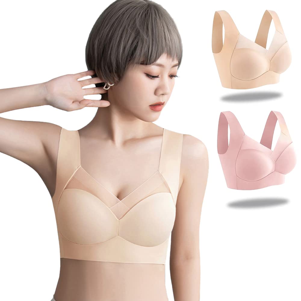 PG-Bra ノンワイヤー育乳ブラ 2色セット Lサイズ 楽天市場】PGブラ ノンワイヤー（2枚セット）ナイトブラ｜育乳